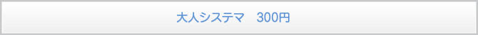 大人システマ 300円 大人システマ 300円